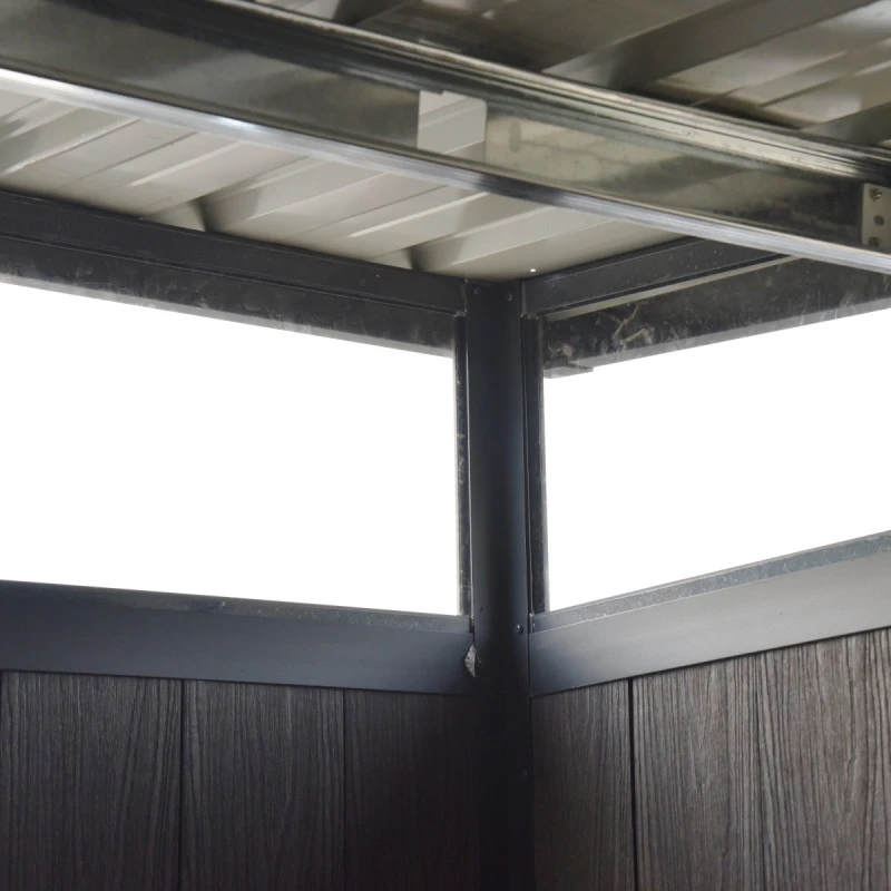 Abri De Jardin En Bois Composite 28mm Aspect Bois 6,69m² GORDON Skylight - Woodlife Garden 8 Abri De Jardin En Bois Composite 28mm Aspect Bois 6,69m² GORDON Skylight - Woodlife Garden – Image 6