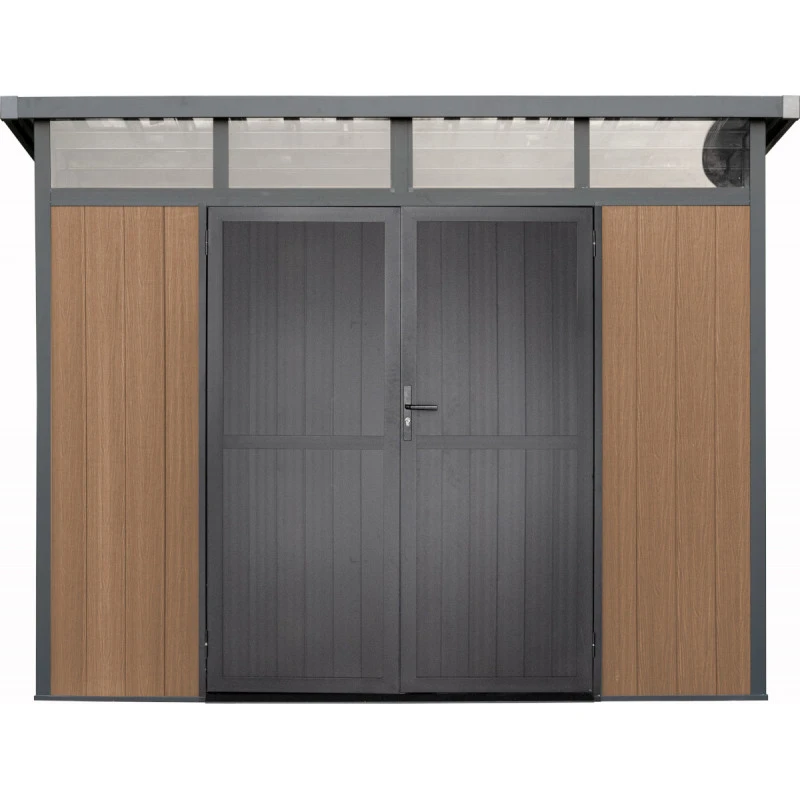 Abri De Jardin En Bois Composite 28mm Aspect Bois 6,69m² GORDON Skylight - Woodlife Garden 3 Abri De Jardin En Bois Composite 28mm Aspect Bois 6,69m² GORDON Skylight - Woodlife Garden