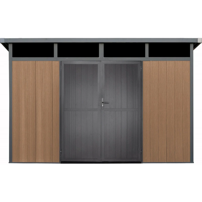 Abri De Jardin En Bois Composite 28mm Aspect Bois 8,09m² GORDON Skylight - Woodlife Garden 3 Abri De Jardin En Bois Composite 28mm Aspect Bois 8,09m² GORDON Skylight - Woodlife Garden