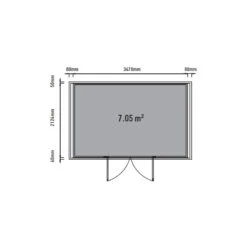 Abri De Jardin En Bois Composite 28mm Aspect Bois 8,09m² WINSTON Skylight - Woodlife Garden -Boutique De Jardin abri de jardin en bois composite 28mm aspect bois 809m winston skylight woodlife garden 2