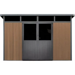 Abri De Jardin En Bois Composite 28mm Aspect Bois 8,09m² WINSTON Skylight - Woodlife Garden