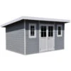 Abri De Jardin En Bois Composite 28mm Gris Clair 12m² PREMIUM Toit Plat - Woodlife Garden 1 Abri De Jardin En Bois Composite 28mm Gris Clair 12m² PREMIUM Toit Plat - Woodlife Garden -Boutique De Jardin abri de jardin en bois composite 28mm gris clair 12m premium toit plat woodlife garden