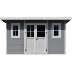 Abri De Jardin En Bois Composite 28mm Gris Clair 12m² PREMIUM Toit Plat - Woodlife Garden 11 Abri De Jardin En Bois Composite 28mm Gris Clair 12m² PREMIUM Toit Plat - Woodlife Garden -Boutique De Jardin abri de jardin en bois composite 28mm gris clair 12m premium toit plat woodlife garden 3