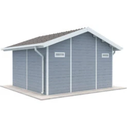 Abri De Jardin En Bois Composite 28mm Gris Clair 14,75m² PREMIUM - Woodlife Garden -Boutique De Jardin abri de jardin en bois composite 28mm gris clair 15m premium woodlife garden 3