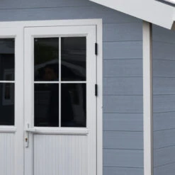Abri De Jardin En Bois Composite 28mm Gris Clair 4,77m² PREMIUM - Woodlife Garden -Boutique De Jardin abri de jardin en bois composite 28mm gris clair 477m premium woodlife garden 5