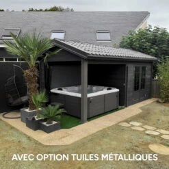 Abri De Jardin En Bois Composite Gris Foncé 9m² + 9m² Terrasse - Woodlife Garden 13 Abri De Jardin En Bois Composite Gris Foncé 9m² + 9m² Terrasse - Woodlife Garden -Boutique De Jardin abri de jardin en bois composite gris fonce 9m 9m terrasse woodlife 5