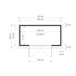 Abri De Jardin En Bois Gris Clair 3,49m² Skur 2 + Plancher – Baltic -Boutique De Jardin abri de jardin en bois gris clair 349m skur 2 plancher baltic 2