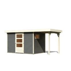 Abri De Jardin En Bois Gris Terre 6,55m² Avec Appentis De 1,50 M Freiburg 4 - Karibu 10 Abri De Jardin En Bois Gris Terre 6,55m² Avec Appentis De 1,50 M Freiburg 4 - Karibu -Boutique De Jardin abri de jardin en bois gris terre 655m avec appentis de 150 m freiburg 4 karibu 2