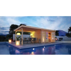 Abri De Jardin En Bois Massif 10,60m² Bastrup 7 Avec Appentis 400cm – Karibu -Boutique De Jardin abri de jardin en bois massif 1060m bastrup 7 avec appentis 400cm woodfeeling 2