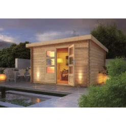 Abri De Jardin En Bois Massif 10,60m² Bastrup 7 – Karibu -Boutique De Jardin abri de jardin en bois massif 1060m bastrup 7 woodfeeling 2