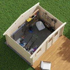 Abri De Jardin En Bois Massif 11,9m² ONEGA – Madriers 28mm – Forest Style -Boutique De Jardin abri de jardin en bois massif 119m onega madriers 28mm forest style 4