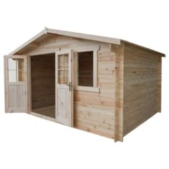 Abri De Jardin En Bois Massif 12m² PLUS - Madriers 28mm Gardy Shelter -Boutique De Jardin abri de jardin en bois massif 12m plus madriers 28mm gardy shelter 3