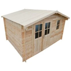 Abri De Jardin En Bois Massif 12m² PLUS - Madriers 28mm Gardy Shelter -Boutique De Jardin abri de jardin en bois massif 12m plus madriers 28mm gardy shelter 4