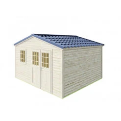 Abri De Jardin En Bois Massif 14m² SHELTY + – Madriers 28mm – Toiture En Acier – Forest Style -Boutique De Jardin abri de jardin en bois massif 14m shelty madriers 28mm toiture en acier forest style 3