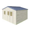 Abri De Jardin En Bois Massif 16m² SHELTY + – Madriers 28mm – Toiture En Acier – Forest Style -Boutique De Jardin abri de jardin en bois massif 16m shelty madriers 28mm toiture en acier forest style