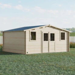 Abri De Jardin En Bois Massif 19,8m² NYASSA – Madriers 28mm – Forest Style -Boutique De Jardin abri de jardin en bois massif 198m nyassa madriers 28mm forest style 2