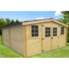 Abri De Jardin En Bois Massif 20m² – Madriers 28mm - Habrita -Boutique De Jardin abri de jardin en bois massif 20m madriers 28mm