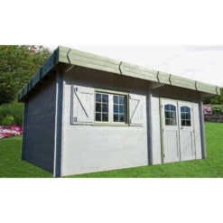 Abri De Jardin En Bois Massif 25,37m² – Madriers 42mm – Toiture En Bac Acier – Habrita -Boutique De Jardin abri de jardin en bois massif 2537m madriers 42mm toiture en bac acier habrita 2