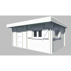 Abri De Jardin En Bois Massif 25,38m² – Madriers 60mm – Toiture En Bac Acier – Habrita -Boutique De Jardin abri de jardin en bois massif 2538m madriers 60mm toiture en bac acier habrita 2