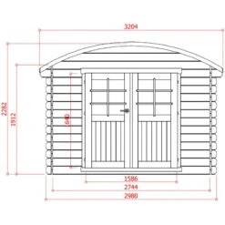 Abri De Jardin En Bois Massif 28mm 7,09m² Toit Berceau SOLID -Boutique De Jardin abri de jardin en bois massif 28mm 709m toit berceau solid 2