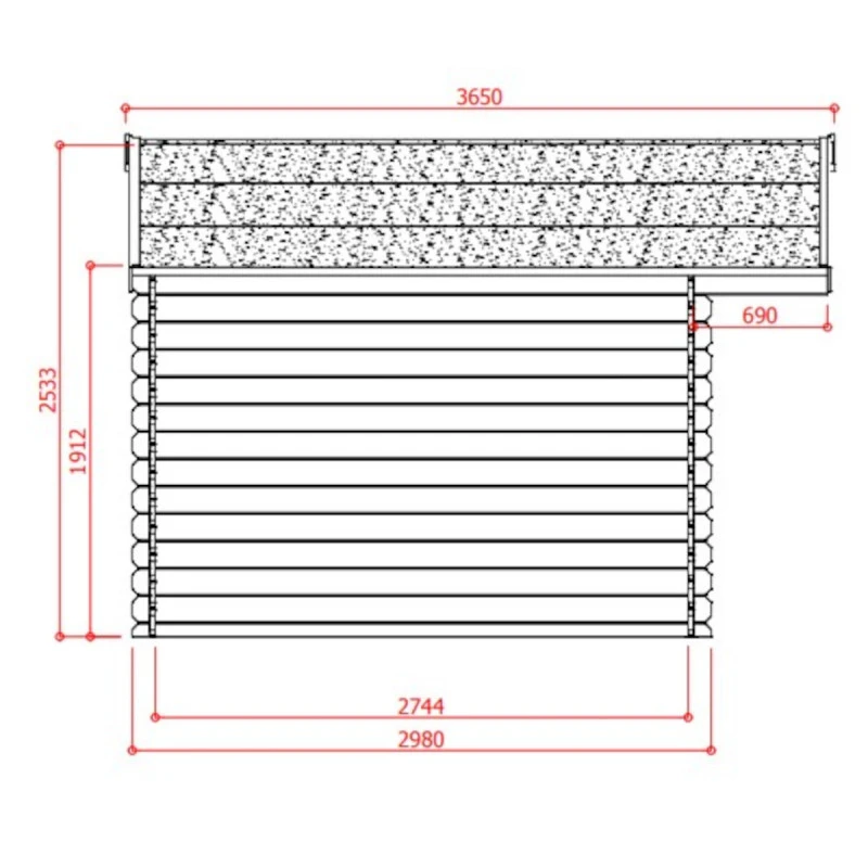 Abri De Jardin En Bois Massif 28mm Douai Avec Double Porte 15,16m² - SOLID 6 Abri De Jardin En Bois Massif 28mm Douai Avec Double Porte 15,16m² - SOLID – Image 4
