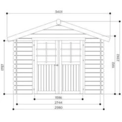 Abri De Jardin En Bois Massif 28mm Lannion Porte Double 8,88m² - SOLID 6 Abri De Jardin En Bois Massif 28mm Lannion Porte Double 8,88m² - SOLID -Boutique De Jardin abri de jardin en bois massif 28mm lannion porte double 888m solid 1