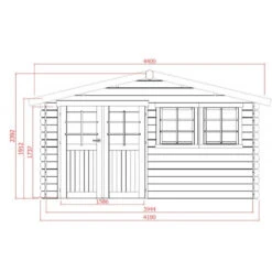 Abri De Jardin En Bois Massif 28mm Niort Avec Double Porte 12,46m² - SOLID -Boutique De Jardin abri de jardin en bois massif 28mm niort avec double porte 1246m solid 2