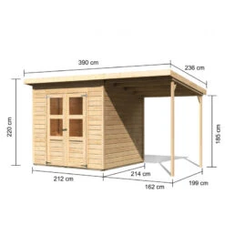 Abri De Jardin En Bois Massif 4,54m² Merseburg 4 + Appentis 169x194cm- Karibu 10 Abri De Jardin En Bois Massif 4,54m² Merseburg 4 + Appentis 169x194cm- Karibu -Boutique De Jardin abri de jardin en bois massif 454m merseburg 4 appentis 169x194cm karibu 2