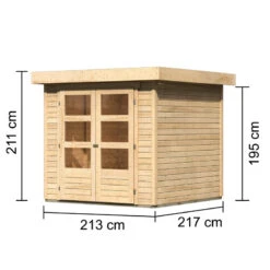 Abri De Jardin En Bois Massif 4,62m² Askola 2 – Karibu 9 Abri De Jardin En Bois Massif 4,62m² Askola 2 – Karibu -Boutique De Jardin abri de jardin en bois massif 462m askola 2 woodfeeling 1
