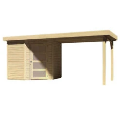 Abri De Jardin En Bois Massif 4,62m² Schwandorf 3 Avec Appentis 280cm – Karibu -Boutique De Jardin abri de jardin en bois massif 462m schwandorf 3 avec appentis 280cm woodfeeling 3