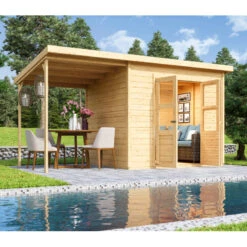 Abri De Jardin En Bois Massif 5,18m² Merseburg 5 - Karibu -Boutique De Jardin abri de jardin en bois massif 518m merseburg 5 karibu 10