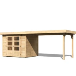 Abri De Jardin En Bois Massif 5,25m² Askola 3 Avec Appentis 280cm – Karibu 10 Abri De Jardin En Bois Massif 5,25m² Askola 3 Avec Appentis 280cm – Karibu -Boutique De Jardin abri de jardin en bois massif 525m askola 3 avec appentis 280cm woodfeeling 2