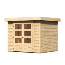 Abri De Jardin En Bois Massif 5,25m² Askola 3 – Karibu -Boutique De Jardin abri de jardin en bois massif 525m askola 3 woodfeeling 2