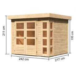 Abri De Jardin En Bois Massif 5,25m² Kerko 3 – Karibu 10 Abri De Jardin En Bois Massif 5,25m² Kerko 3 – Karibu -Boutique De Jardin abri de jardin en bois massif 525m kerko 3 woodfeeling 2