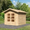 Abri De Jardin En Bois Massif 5,95m² Talkau 4 – Karibu -Boutique De Jardin abri de jardin en bois massif 595m talkau 4 woodfeeling