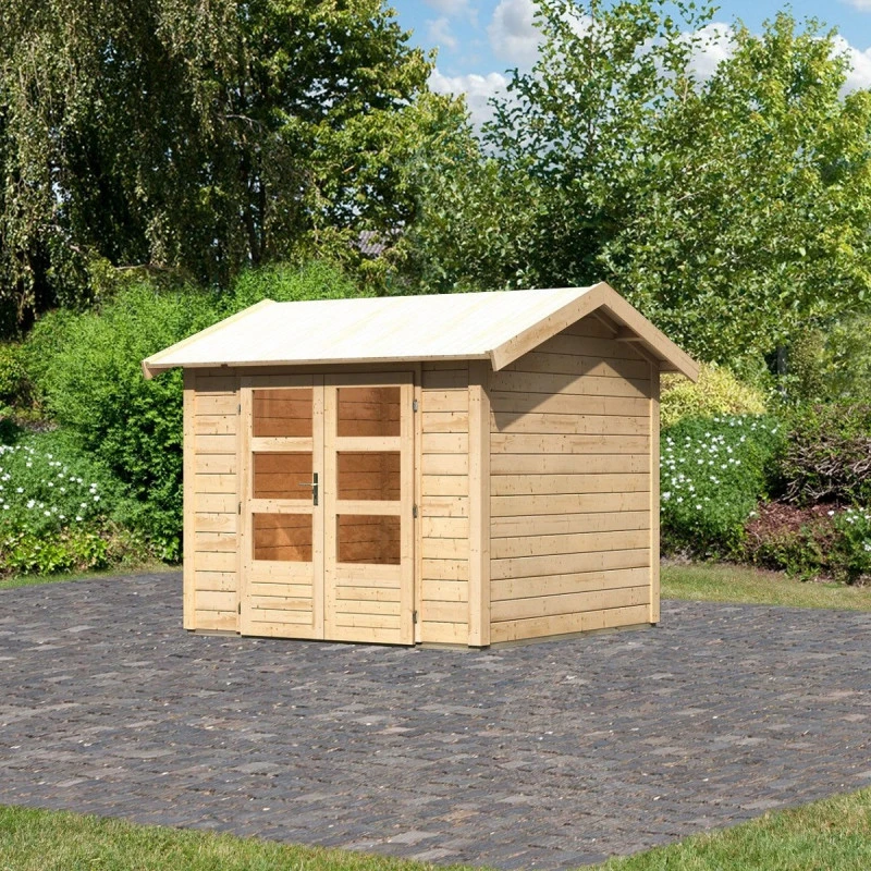 Abri De Jardin En Bois Massif 5,95m² Theres 3 – Karibu 3 Abri De Jardin En Bois Massif 5,95m² Theres 3 – Karibu