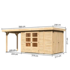 Abri De Jardin En Bois Massif 6,92m² Retola 3 Avec Armoire Intégrée Et Appentis 240cm – Karibu 10 Abri De Jardin En Bois Massif 6,92m² Retola 3 Avec Armoire Intégrée Et Appentis 240cm – Karibu -Boutique De Jardin abri de jardin en bois massif 692m retola 3 avec armoire integree et appentis 240cm woodfeeling 2