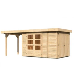 Abri De Jardin En Bois Massif 6,92m² Retola 3 Avec Armoire Intégrée Et Appentis 240cm – Karibu 11 Abri De Jardin En Bois Massif 6,92m² Retola 3 Avec Armoire Intégrée Et Appentis 240cm – Karibu -Boutique De Jardin abri de jardin en bois massif 692m retola 3 avec armoire integree et appentis 240cm woodfeeling 3