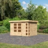 Abri De Jardin En Bois Massif 7,43m² Kerko 5 – Karibu -Boutique De Jardin abri de jardin en bois massif 743m kerko 5 woodfeeling