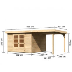 Abri De Jardin En Bois Massif 9,24m² Askola 6 Avec Appentis 240cm – Karibu 10 Abri De Jardin En Bois Massif 9,24m² Askola 6 Avec Appentis 240cm – Karibu -Boutique De Jardin abri de jardin en bois massif 924m askola 6 avec appentis 240cm woodfeeling 2