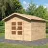 Abri De Jardin En Bois Massif 9,24m² Talkau 8 – Karibu -Boutique De Jardin abri de jardin en bois massif 924m talkau 8 woodfeeling