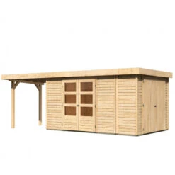 Abri De Jardin En Bois Massif 9,27m² Retola 6 Avec Armoire Intégrée Et Appentis 240cm – Karibu 10 Abri De Jardin En Bois Massif 9,27m² Retola 6 Avec Armoire Intégrée Et Appentis 240cm – Karibu -Boutique De Jardin abri de jardin en bois massif 927m retola 6 avec armoire integree et appentis 240cm woodfeeling 2
