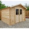 Abri De Jardin En Bois Massif 9m² PLUS - Madriers 28mm Gardy Shelter -Boutique De Jardin abri de jardin en bois massif 9m plus madriers 28mm gardy shelter