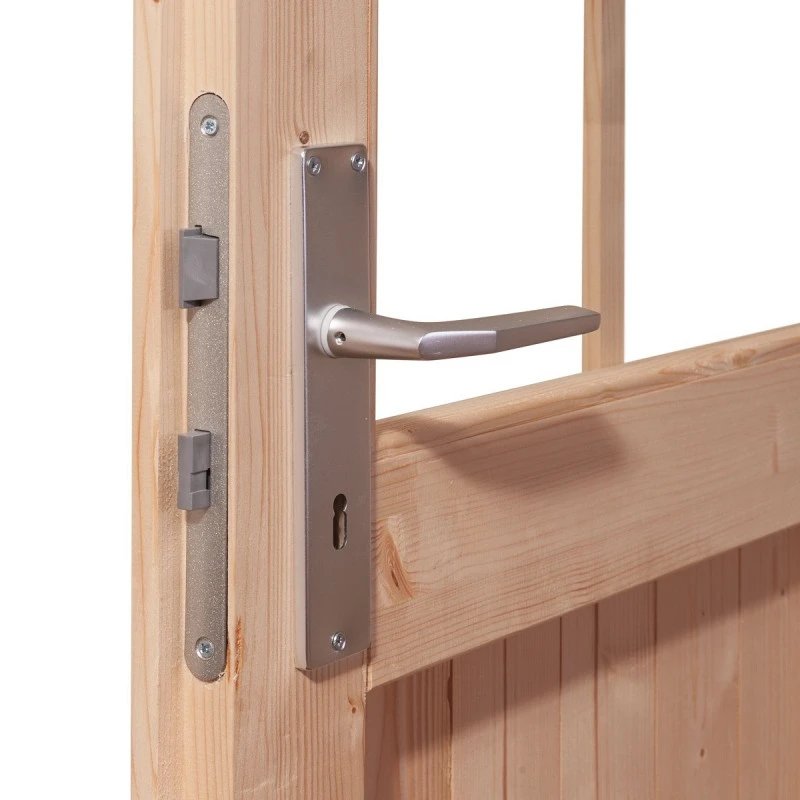 Abri De Jardin En Bois Massif Anthracite 5,62m² Bastrup 2 Avec Appentis 300cm – Karibu 8 Abri De Jardin En Bois Massif Anthracite 5,62m² Bastrup 2 Avec Appentis 300cm – Karibu – Image 6