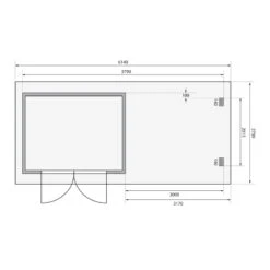 Abri De Jardin En Bois Massif Anthracite 7,04m² Bastrup 3 Avec Appentis 300cm Et Paroi Arrière – Karibu -Boutique De Jardin abri de jardin en bois massif anthracite 704m bastrup 3 avec appentis 300cm et paroi arriere woodfeeling 4