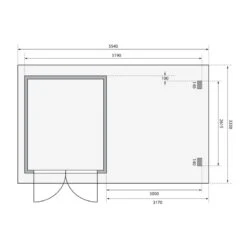 Abri De Jardin En Bois Massif Anthracite 7,04m² Bastrup 4 Avec Appentis 300cm – Karibu -Boutique De Jardin abri de jardin en bois massif anthracite 704m bastrup 4 avec appentis 300cm woodfeeling 2
