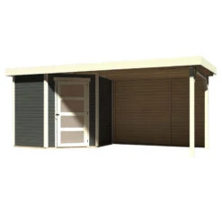 Abri De Jardin En Bois Massif Gris Terre 4,62m² Schwandorf 3 Avec Appentis 280cm Et Paroi Arrière – Karibu 10 Abri De Jardin En Bois Massif Gris Terre 4,62m² Schwandorf 3 Avec Appentis 280cm Et Paroi Arrière – Karibu -Boutique De Jardin abri de jardin en bois massif gris terre 462m schwandorf 3 avec appentis 280cm et paroi arriere woodfeeling 2