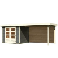 Abri De Jardin En Bois Massif Gris Terre 5,25m² Askola 3 Avec Appentis 280cm Et Paroi Arrière – Karibu 10 Abri De Jardin En Bois Massif Gris Terre 5,25m² Askola 3 Avec Appentis 280cm Et Paroi Arrière – Karibu -Boutique De Jardin abri de jardin en bois massif gris terre 525m askola 3 avec appentis 280cm et paroi arriere woodfeeling 2