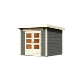 Abri De Jardin En Bois Massif Gris Terre 5,95m² Kandern 3 – Karibu -Boutique De Jardin abri de jardin en bois massif gris terre 595m kandern 3 woodfeeling 2