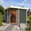 Abri De Jardin En Bois Massif Gris Terre 5,95m² Schwandorf 5 – Karibu 1 Abri De Jardin En Bois Massif Gris Terre 5,95m² Schwandorf 5 – Karibu -Boutique De Jardin abri de jardin en bois massif gris terre 595m schwandorf 5 woodfeeling